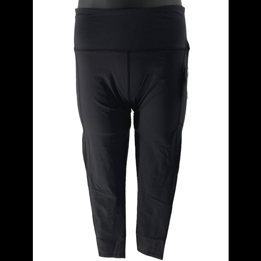 Tommie Copper Ultra-Fit Back Support Ankle Length Leggings Black - Regular